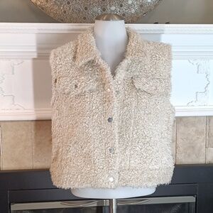 Vintage Gap Sherpa sleeveless vest sz Large